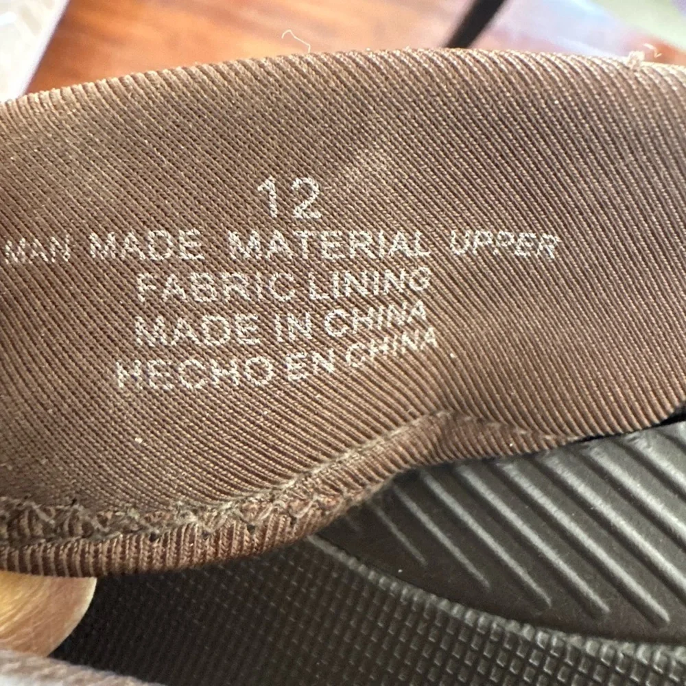 Flojos Mens Flip Flop Sandal Brown Mesh Upper Arch Support size 12
